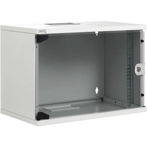 Digitus DN-19 09-U-S-1 19 nástěnná rozváděcí skříň (š x v x h) 520 x 512 x 400 mm 9 U šedobílá (RAL 7035)