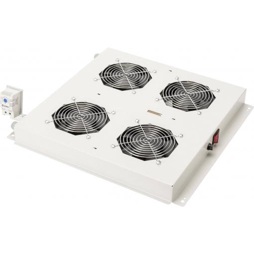 Digitus DN-19 FAN-4-N 19 palec 4 x šedobílá (RAL 7035)