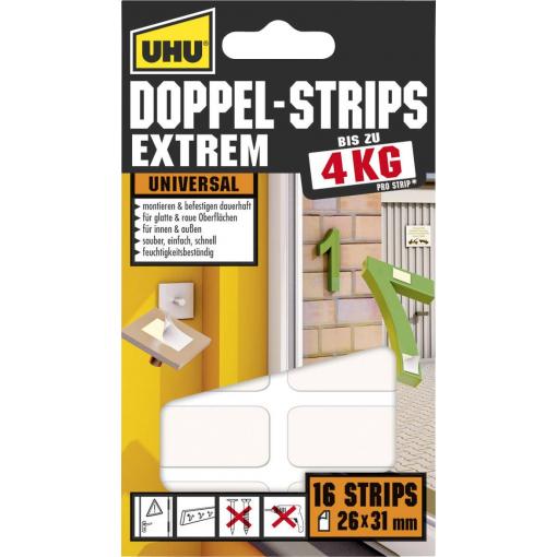 UHU 45450 45450 Oboustranné lepicí pásky UHU® bílá (d x š) 31 mm x 26 mm 16 ks