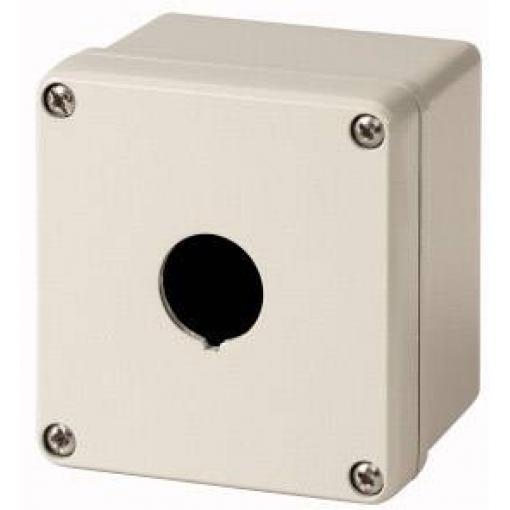 Eaton M22-I1M-SAL 118457 Surface mounted housing 1 instalační pozice (Ø x v) 22 mm x 84 mm šedá 1 ks