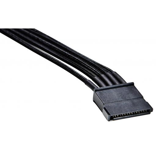 BeQuiet napájecí kabel [1x proudová SATA zástrčka 15pólová - 1x tiché modulární napájení] 0.60 m černá