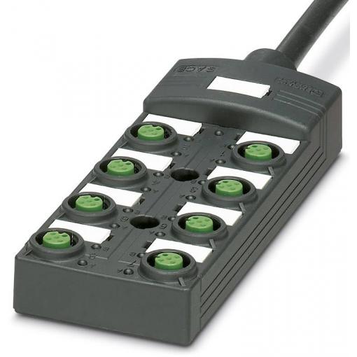 Phoenix Contact SACB-8/16-L-10,0PUR SCO P 1452738 pasivní box senzor/aktor rozdělovač M12 s plastovým závitem 1 ks