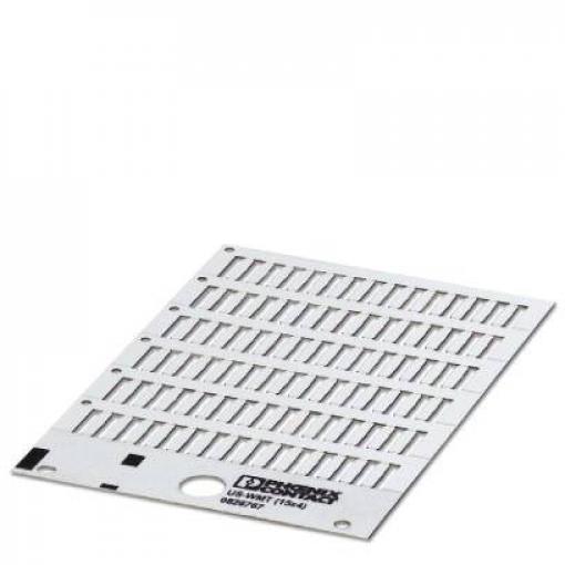 Phoenix Contact 0828767 US-WMT (15X4) popisovač jednotlivých nakladačů Druh montáže: nasunutí Potisknutelná plocha: 15 x 3.90 mm bílá Počet markerů: 840 10 ks