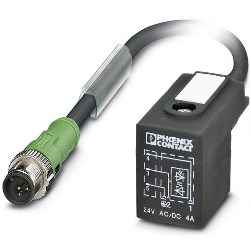 Phoenix Contact SAC-3P-MS/ 0,6-PUR/B-1L-Z SCO upravený zástrčkový konektor pro senzory - aktory, 1435292, piny: 3, 0.60 m, 1 ks