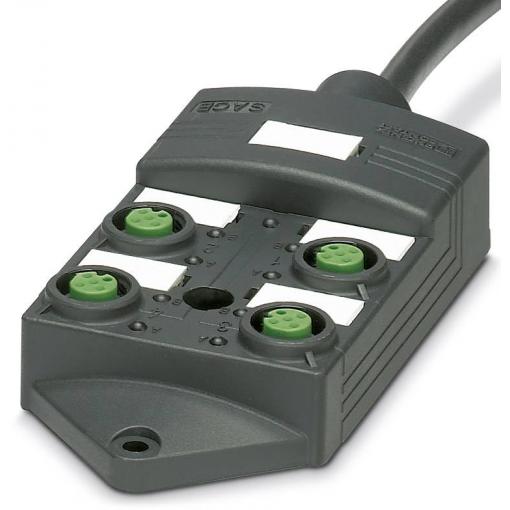 Phoenix Contact SACB-4/ 4-L- 5,0PUR SCO P 1452576 pasivní box senzor/aktor rozdělovač M12 s plastovým závitem 1 ks