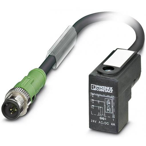 Phoenix Contact SAC-3P-MS/ 0,6-PUR/CI-1L-Z SCO upravený zástrčkový konektor pro senzory - aktory, 1435593, piny: 3, 0.60 m, 1 ks