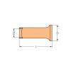WAGO 216-106 dutinka 2.5 mm² bez izolace kov 1000 ks