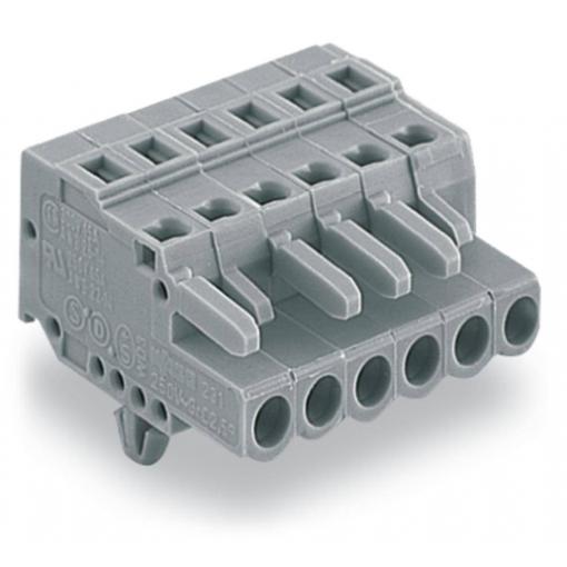 WAGO 231 zásuvkový konektor na kabel 15, rozteč 5 mm, 231-115/008-000, 25 ks