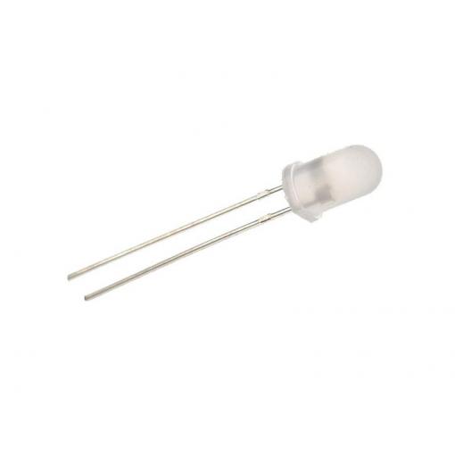 LED  5mm  modrá  difuzní  (470nm); svítivost 330-500 mcd; matná;