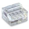 WAGO 243-144 krabicová svorka Pro kabel o rozměru: - Tuhost (příčný řez): 0.13-0.2 mm² Pólů: 4 1000 ks transparentní