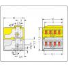 WAGO 243-212 krabicová svorka Pro kabel o rozměru: - Tuhost (příčný řez): 0.28-0.5 mm² Pólů: 8 500 ks světle šedá, žlutá