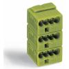 WAGO 243-744 243-744 krabicová svorka Pro kabel o rozměru: - Tuhost (příčný řez): 0.28-0.5 mm² Pólů: 4 50 ks světle zelená Typ balení součástek: Package