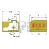 WAGO 243-745/000-006 krabicová svorka Pro kabel o rozměru: - Tuhost (příčný řez): 0.28-0.5 mm² Pólů: 5 400 ks modrá Typ balení součástek: Package