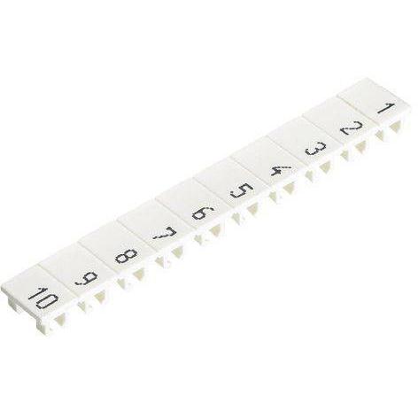 Označovací materiál pro řadové svorky selos a fasis 9705 A/6/10 B 1 - 10 Wieland Electric Množství: 1 ks