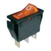 Přepínač kolébkový    2pol./3pin  ON-OFF 250V/15A pros. žlutý