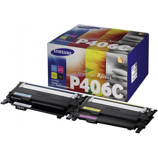 HP Toner CLT-P406C originál kombinované balení černá, azurová, purppurová, žlutá 1500 Seiten SU375A