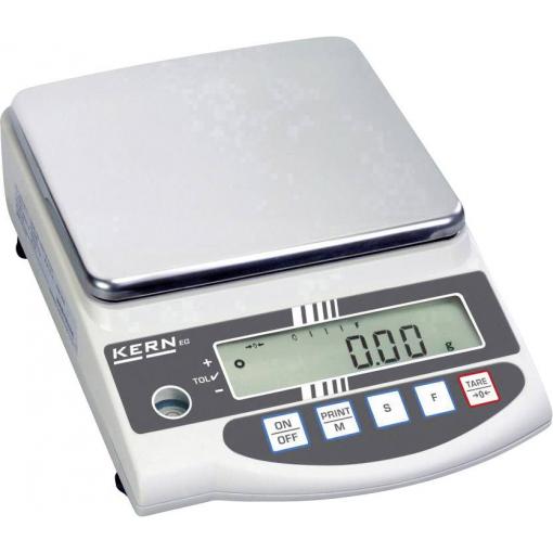 Kern EW 6200-2NM přesná váha Max. váživost 6.2 kg Rozlišení 0.01 g přes napájecí zdroj do zásuvky stříbrná