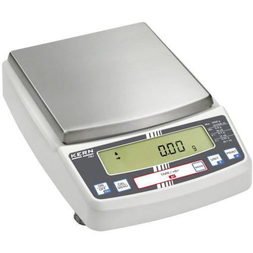Kern PBJ 8200-1M přesná váha Max. váživost 8.2 kg Rozlišení 0.1 g přes napájecí zdroj do zásuvky stříbrná