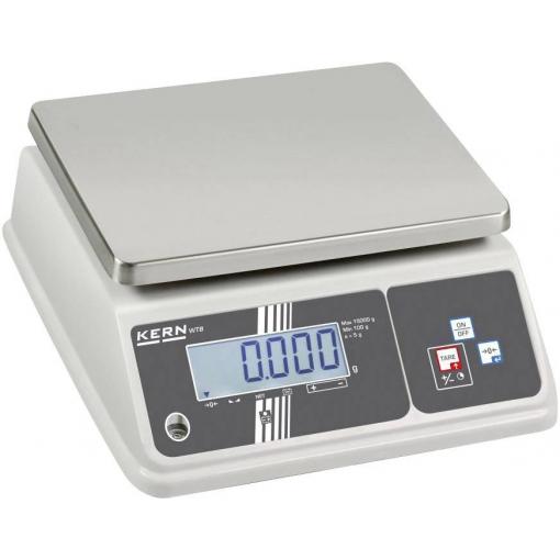 Kern WTB 6K-3N stolní váha WTB 6K-3N Max. váživost 6 kg Rozlišení 1 g přes napájecí zdroj do zásuvky