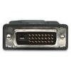 Manhattan HDMI / DVI kabelový adaptér Zástrčka HDMI-A, DVI-D 24+1pol. Zástrčka 1.80 m černá 372503-CG lze šroubovat HDMI kabel