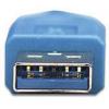 Manhattan USB kabel USB 3.2 Gen1 USB-A zástrčka, USB-A zásuvka 2.00 m modrá pozlacené kontakty, UL certifikace 322379-CG