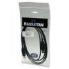Manhattan USB kabel USB 2.0 USB-A zástrčka, USB-B zástrčka 1.80 m černá pozlacené kontakty, UL certifikace 333368-CG