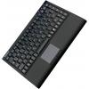 Keysonic ACK-540U+ USB klávesnice německá, QWERTZ černá integrovaný touchpad, tlačítka myši