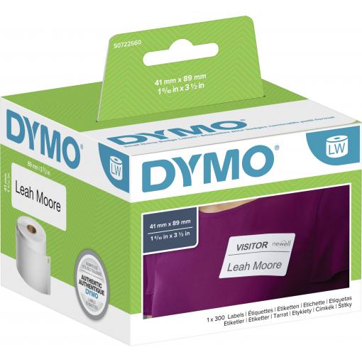 DYMO etikety v roli 11356 S0722560 89 x 41 mm papír bílá 300 ks přemístitelné Typové štítky