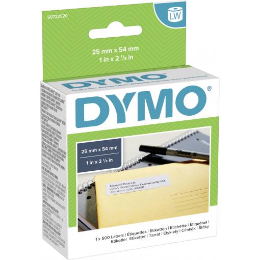 DYMO etikety v roli 11352 S0722520 54 x 25 mm papír bílá 500 ks trvalé univerzální etikety