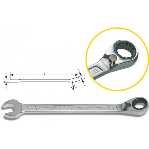 Hazet 606-13 606 ráčnový kulatý klíč Délka klíče (cm) (jen pro nadpis) 13 mm
