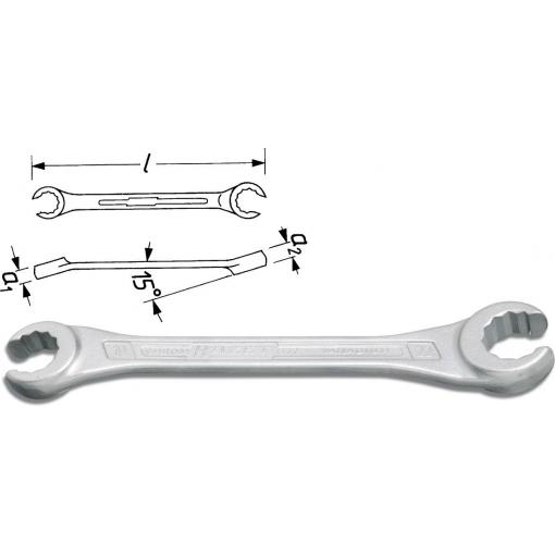 Hazet 612 612-12X14 otevřený oboustranný miniklíč 12 - 14 mm DIN 3120
