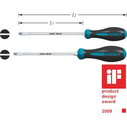 dílnu šroubovák pro šrouby Microstix Hazet HEXAnamic 802-65 Šířka čepele: 6.5 mm Délka dříku: 150 mm