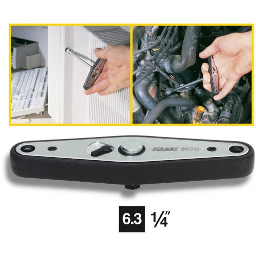 Hazet 863Q ráčna 1/4 (6,3 mm) 100 mm