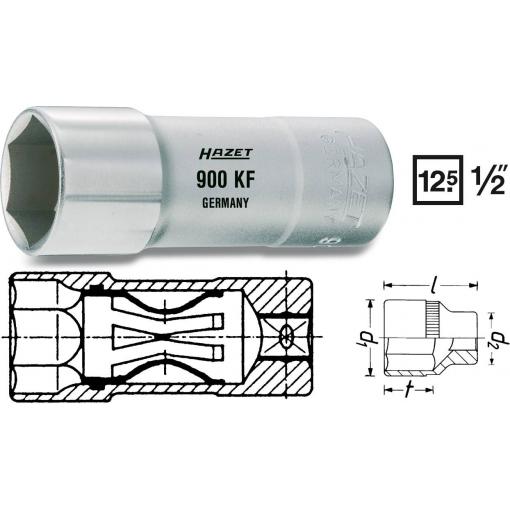 Hazet 900KF vnější šestihran nástavec na zapalovací svíčky 20.8 mm 13/16 1/2