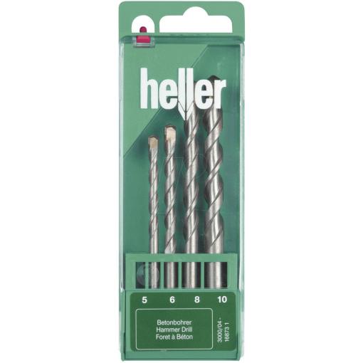 Heller Power 3000 16873 1 tvrdý kov sada vrtáku do betonu 4dílná 5 mm, 6 mm, 8 mm, 10 mm Celková délka 120 mm válcová stopka 1 sada