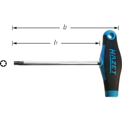Hazet dílnu šroubovák Torx Velikost šroubováku T 20 Délka dříku: 126 mm 1 ks