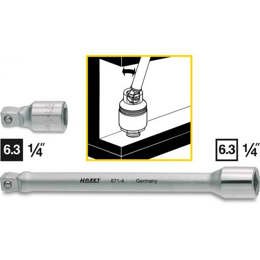 Hazet 871-1 prodlužovací nástavec pro nástrčné klíče Pohon (šroubovák) 1/4 (6,3 mm) 25 mm 1 ks
