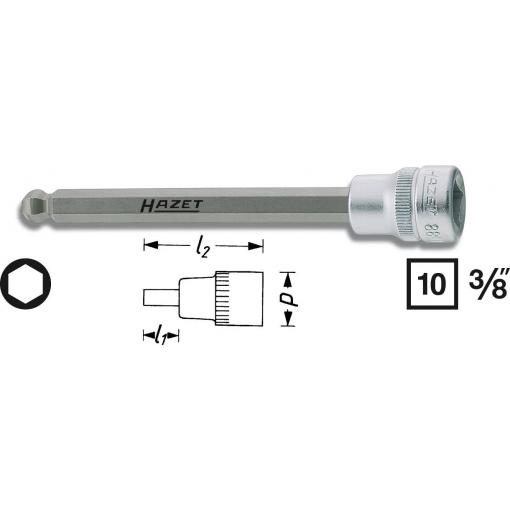 Hazet 8801KK-10 inbus nástrčný klíč 10 mm 3/8