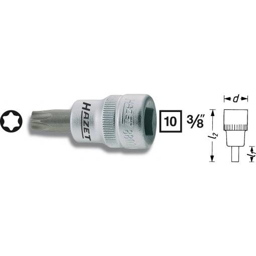 Hazet 8802-T15 8802-T27 TORX nástrčný klíč T 27 3/8