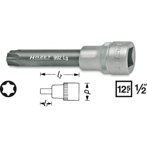 Hazet nástrčný klíč , 1/2, 992LG-T70