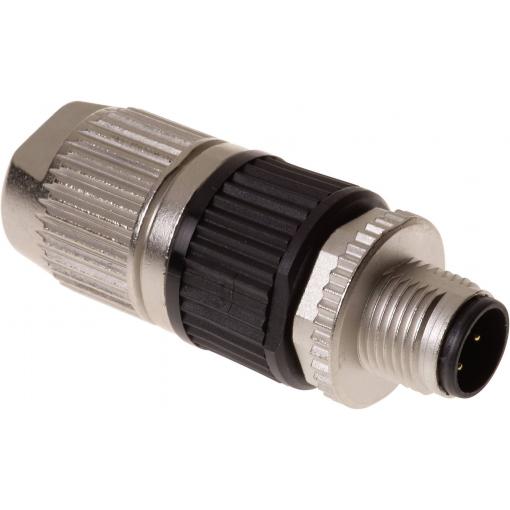 HARTING HARAX® M12-L neupravený zástrčkový konektor pro senzory - aktory, 21032121305, piny: 4, 1 ks