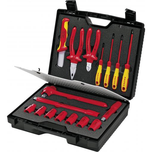 Knipex 98 99 11 sada nářadí elektrikář v kufříku 17dílná