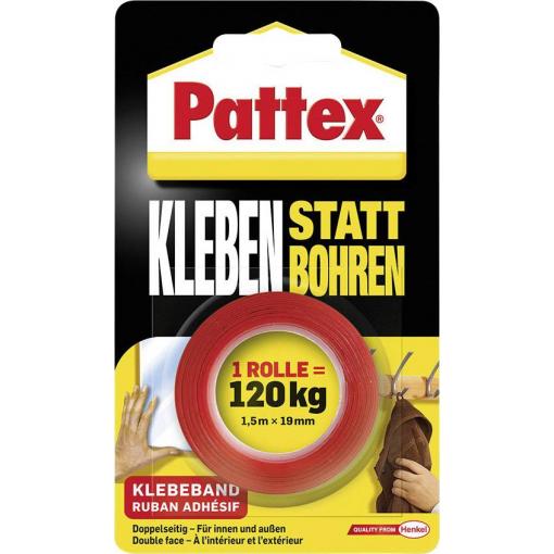 Pattex PRO/DIY Tapes PXMT2 oboustranná lepicí páska bílá (d x š) 1.5 m x 19 mm 1 ks