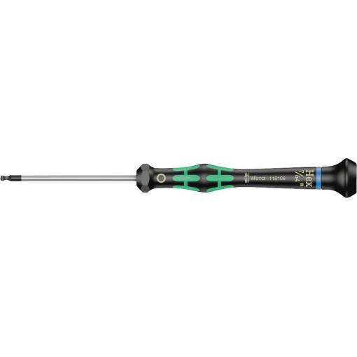 Wera 05118106001 inbusový šroubovák, velikost 2.8 mm Délka klíče (palce): 7/64 palec, délka dříku 60 mm, vhodné pro pro elektroniku a jemnou mechaniku
