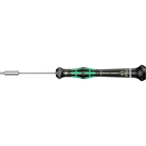 Wera 2069 pro elektroniku a jemnou mechaniku šroubovák s nástrčným klíčem Velikost klíče: 1.5 mm Délka dříku: 60 mm