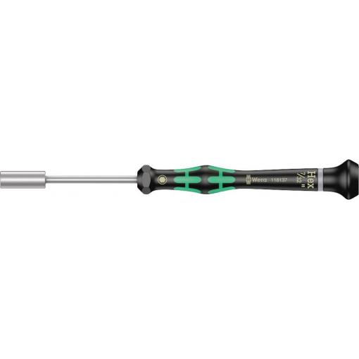 Wera 2069 pro elektroniku a jemnou mechaniku šroubovák s nástrčným klíčem Velikost klíče: 5.6 mm Délka klíče (palce): 7/32 palec Délka dříku: 60 mm