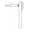 Donau Elektronik MBS09 bitová ráčna 1/4 (6,3 mm) 92 mm