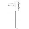 Donau Elektronik MBS10 bitová ráčna 5/32 (4 mm) 92 mm