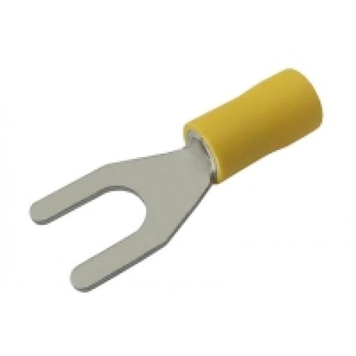 Vidlička 6.5mm, vodič 4.0-6.0mm žlutá
