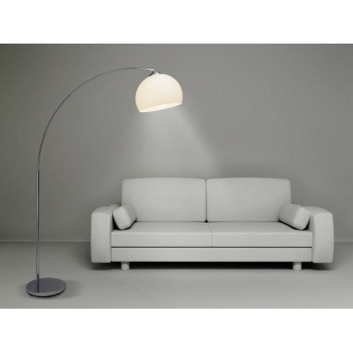 Brilliant Vessa 92940/75 stojací lampa E27 60 W chrom, bílá